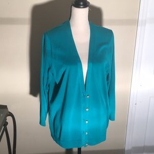 EUC girlfriend cardigan xl in beautiful green